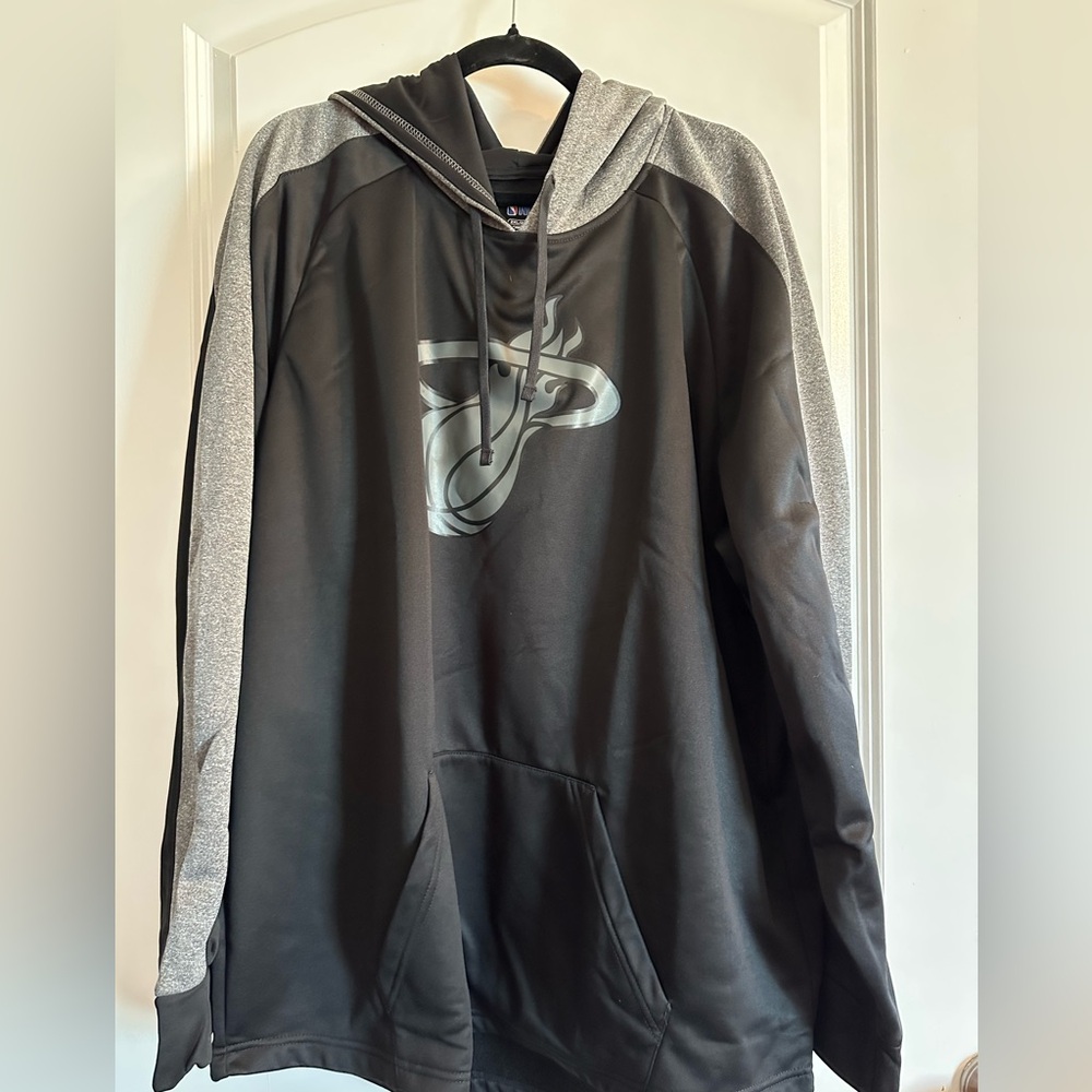 Black and Gray Hoodie with Logo